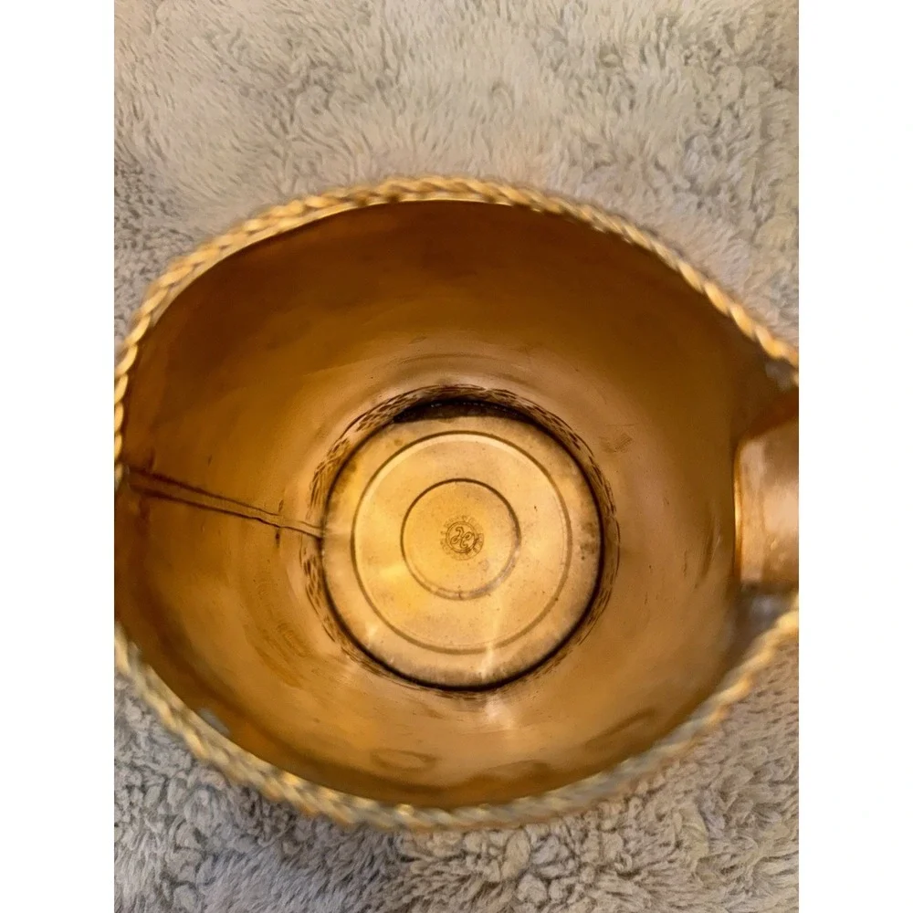 HOSLEY BRASS Vintage WATERING CAN 8 1/4